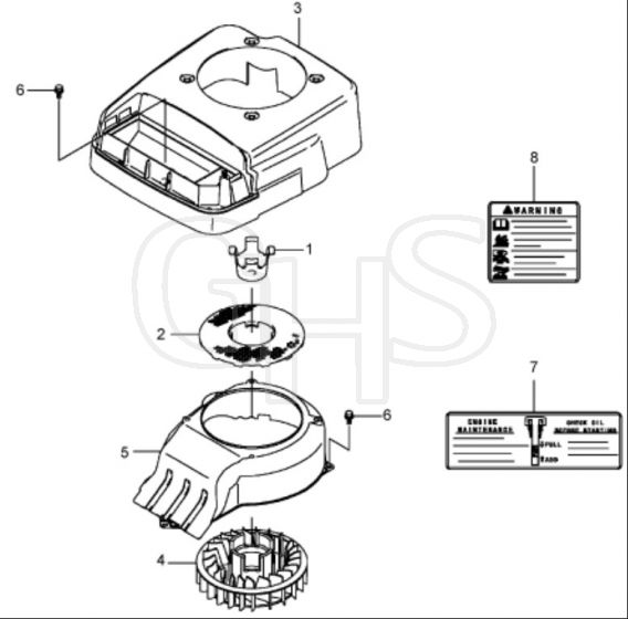 Hayter 21 Inch Heavy Duty - 455E (455E290000001 - 455E290999999) - Cooling Equipment Assembly