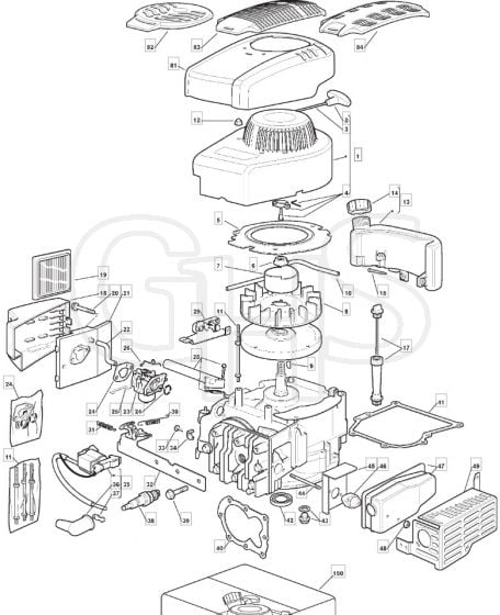MULTICLIP 503 - 2007 - 291501043/MO7 - Mountfield Rotary Mower M150 Engine Diagram