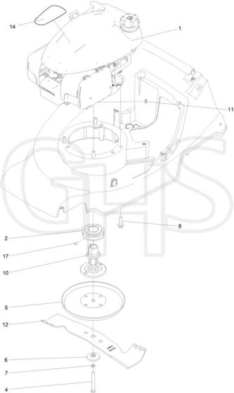 Hayter Harrier 41 Pro Autodrive FS - 379B (409296488 - 999999999) - Engine - Blade