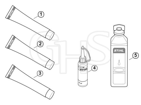 Genuine Stihl KM90 / T - Miscellaneous lubricants and greases