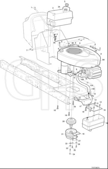 Hayter ST38 Heritage Sweeper Tractor - 150A (150A001001 - 150A099999) - Engine