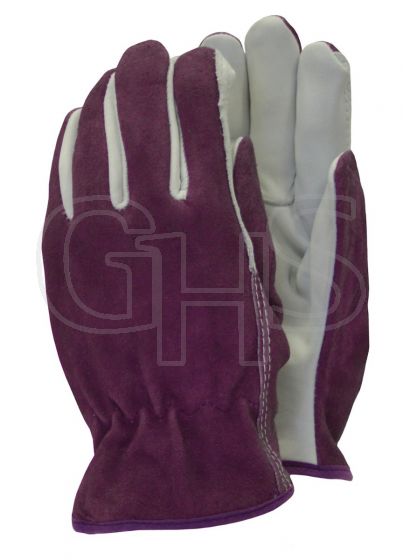 Town & Country Deluxe Premium Leather & Suede Gloves Medium - TGL114M