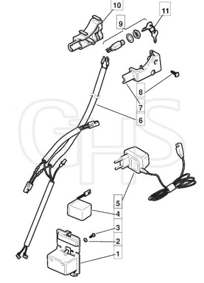 M5510 R PD ES - 2008 - 292555543/M08 - Mountfield Rotary Mower Electric Start Diagram