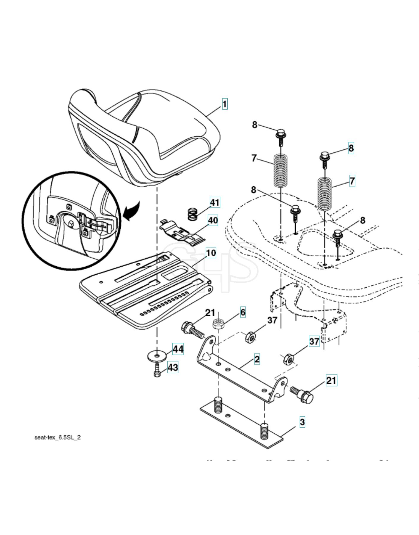 Husqvarna Cth 174 Seat GHS — free download