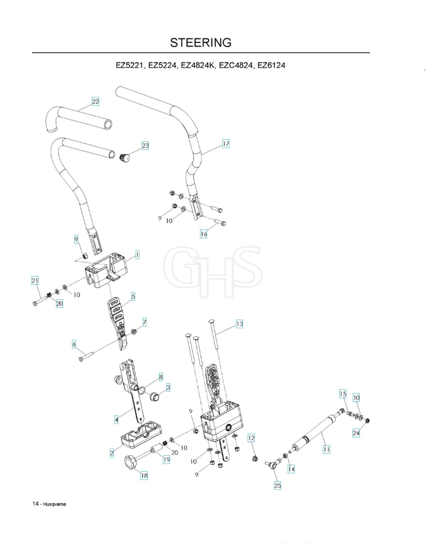 Husqvarna Ez 5221 Steering GHS