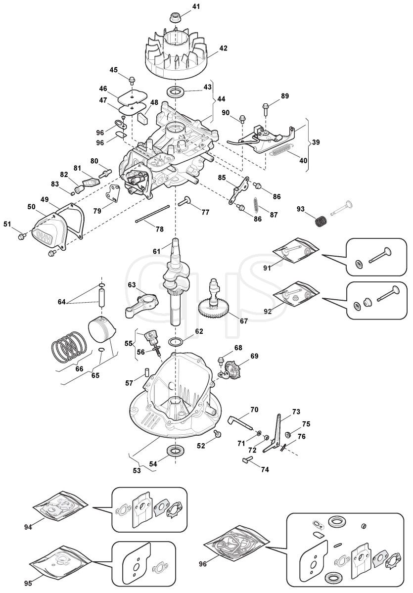 HP46 20132014 299174643/M13 Mountfield Rotary Mower Cylinder
