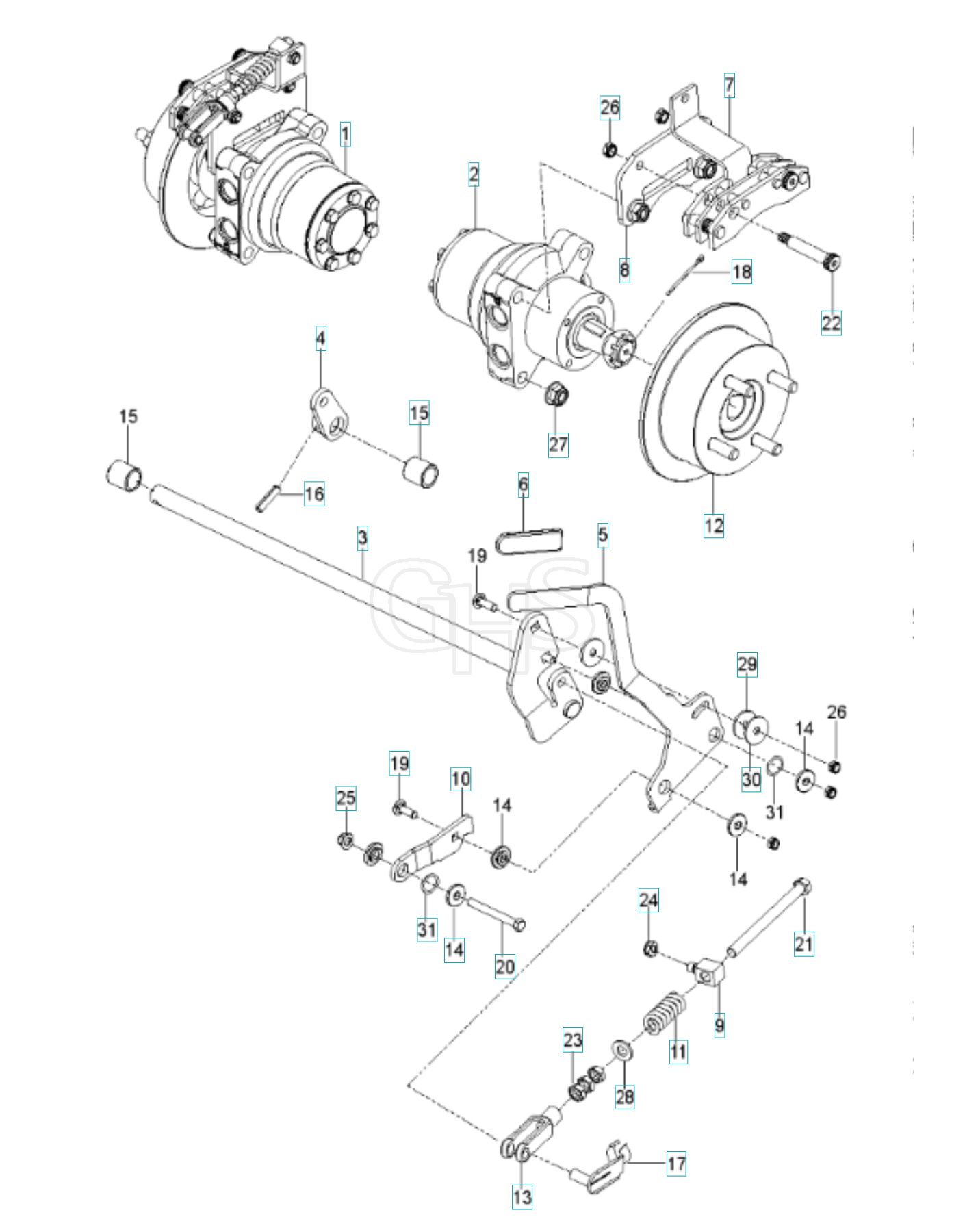 Husqvarna Pz6029 Pfx Parking Brake GHS