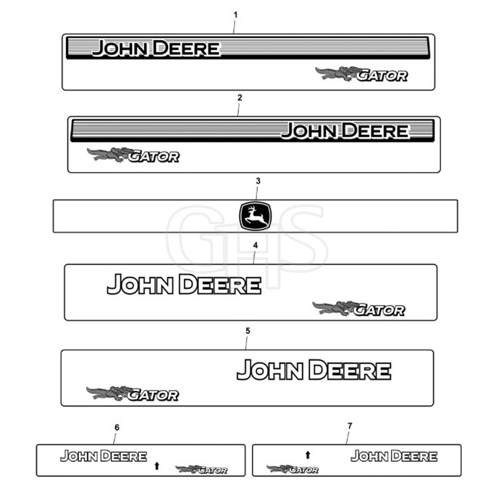 John Deere TH - PC9463 - Labels Kit - ST861305 | GHS