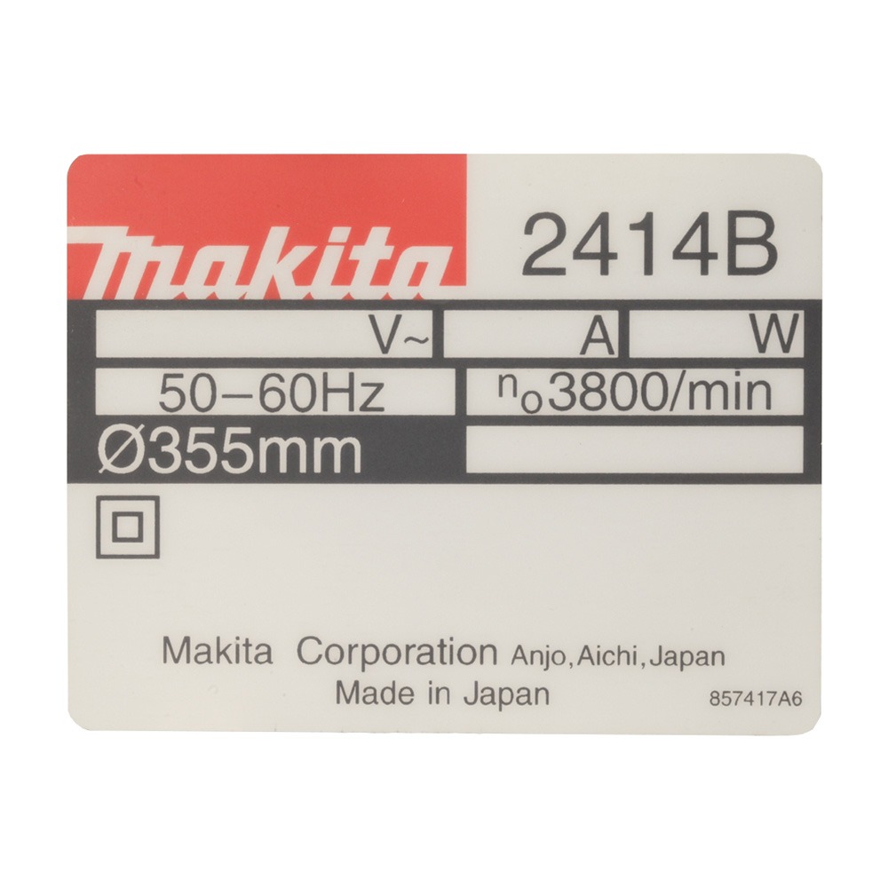 Name Plate 2414B