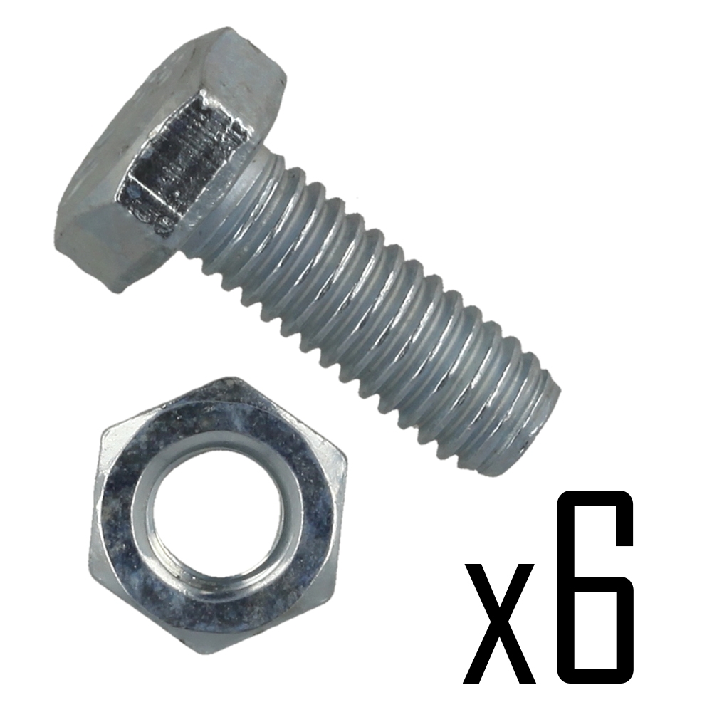 Shear Bolt Kit 6 bultar.6 bolts+nuts