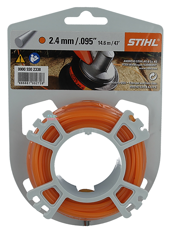 Line round Ø 2.4 mm x 14 m orange