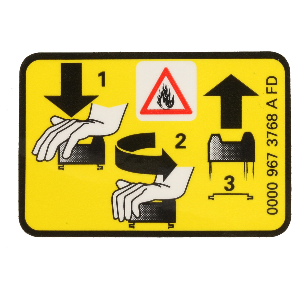 Warning Pictogram Filler Cap